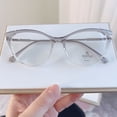 thumbnail image 2 of El espejo con marco de ojo de gato de moda se puede equipar con un marco de gafas de mariposa con luz anti-azul, 2 of 5