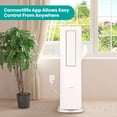 thumbnail image 3 of Hisense 8,000 BTU 11,000 BTU ASHRAE Portable Inverter AC with Heater, White, 350 Sq Ft, AHTP0825UW1W, 3 of 30