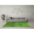 thumbnail image 3 of Ahgly Company Indoor Rectangle Abstract Green Modern Area Rugs, 4' x 6', 3 of 4