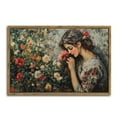 thumbnail image 2 of Woman And Roses Painting Horizontal Canvas Wall Art with Lightweight Foam Frame - Durable and Ready to Hang, Modern Decorative Print for Living Room, Bedroom, Or Office, 2 of 8
