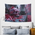 thumbnail image 5 of Gaeub Gothic Red Skull Cemetery Print Tapestry Wall Hanging(60x40 inches),Tapestry Home Decor,Wall Art for Living Room Bedroom Home Decor, 5 of 8