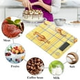 thumbnail image 4 of Digital Kitchen Food Scale Weight Grams Oz for Baking Cooking Coffee 11lb 0.05oz/1g Glass Cute Camel on Plaid, 4 of 7