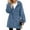 Blue, variant on yuCgh Women's Warm Casual Fashion Thick Checkered Plush Mid-Length Hooded Cardigan Coat with Elegant Button and Zipper for Comfortable Style,Blue L