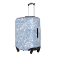 thumbnail image 2 of Kll White Bule Glitter Luggage Cover Suitcase Cover Suitcase Protector (Luggage not included)-Medium, 2 of 8