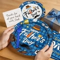 thumbnail image 2 of 122 Pcs Father's Day Tableware Set, Serves 30. Features 9" & 7" plates and napkins, ideal for family celebrations., 2 of 9