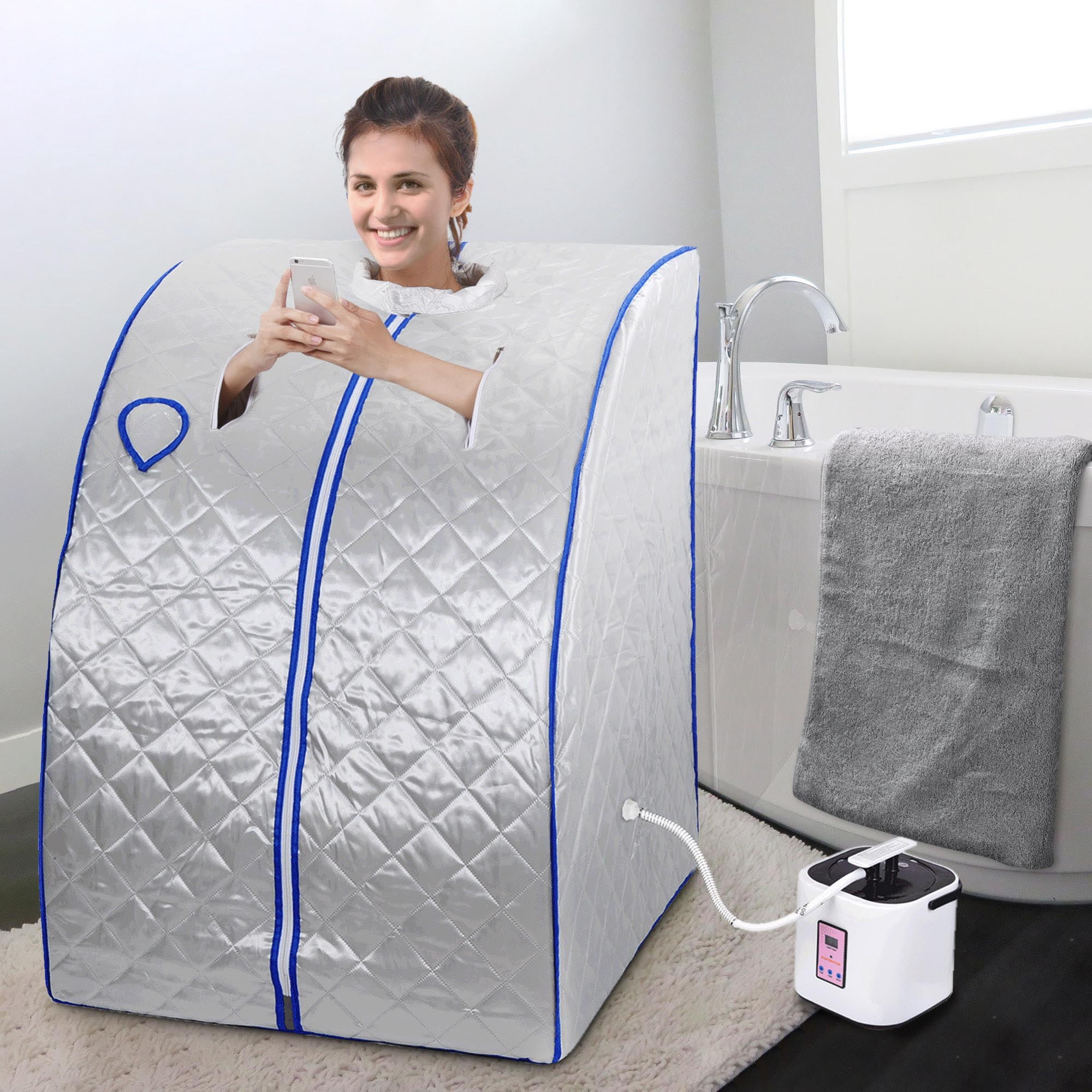 With Low EMF Sauna Room Portable Steam Tent W/ Steam Machine - Spa ...