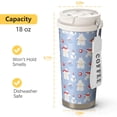 thumbnail image 4 of Christmas 18oz Double Drinking Coffee Mug – Vacuum Insulated Stainless Steel Travel Cup with Leakproof Lid, 316 Steel Thermos Tumbler for Hot & Cold Beverages, 4 of 7