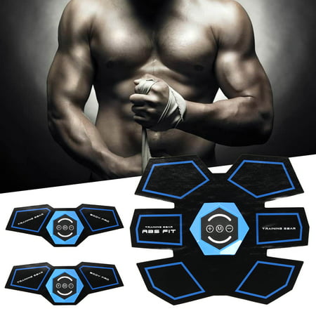 Abdominal Muscle Toner Abs Stimulator Smart Muscle Training Gear Body Home Exercise Shape Fitness Set for Abdomen,Arm,Leg Training Men