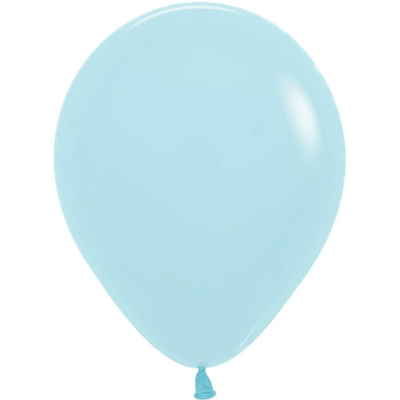 Betallatex - 5 Pastel Matte Blue Latex Balloons (100pcs)