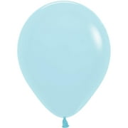 Betallatex - 5 Pastel Matte Blue Latex Balloons (100pcs)
