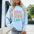 thumbnail image 2 of Women Crew Neck Pullover Zip up Sweatshirt Women No Hoodie Stylish Round Neck Printed Casual T Shirt for Women Men Comfortable Daily Wear Outfit with Jeans and Sneakers Winter Fashion Soft Fabric Xxl, 2 of 4