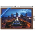 thumbnail image 3 of Cityscapes - Indianapolis, Indiana Wall Poster, 14.725" x 22.375", Framed, 3 of 3