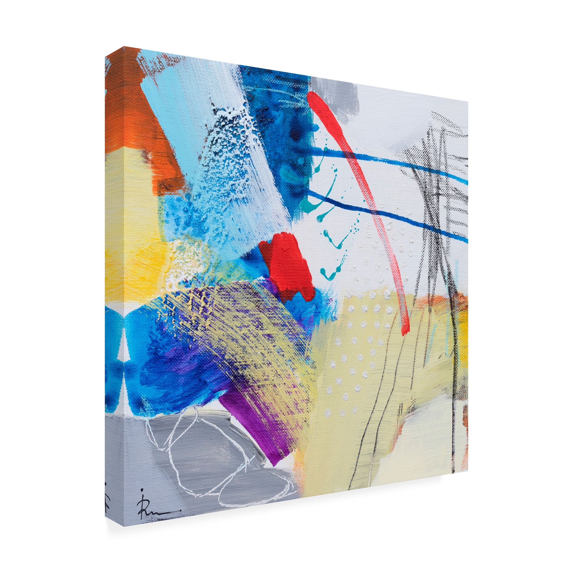 Trademark Fine Art 'Ira Ivanov Paint Expression Study 21' Canvas Art by Ira Ivanov
