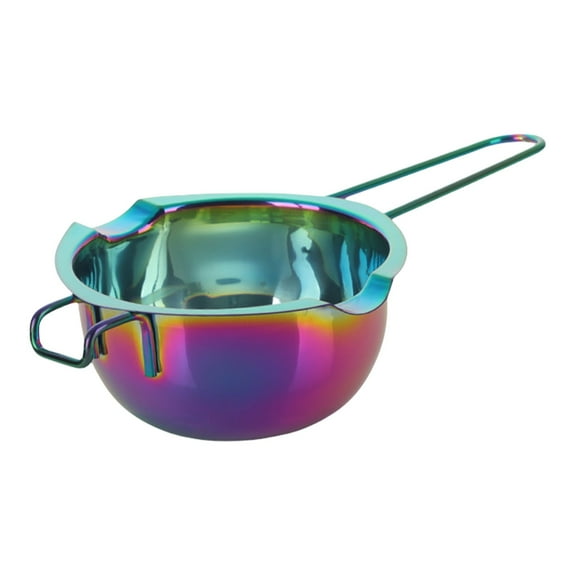 HWHCGZ Stainless Steel Double Boiler Universal Melting Pot for Melting Chocolate, Candy, Candle, Soap and Wax (Neon Color)