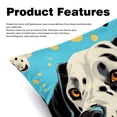 thumbnail image 2 of Spotted Dog Velvet Throw Covers Pillow Inserts - Set of 2 Decorative Pillows with Unique Patterns for Home Decor, Couch, Bed - 16x16, 18x18, 20x20 Inches, 2 of 6