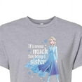 thumbnail image 3 of Disney Frozen 2 - It's So Much Fun Being A Sister Elsa - Juniors Cropped Cotton Blend T-Shirt, 3 of 5