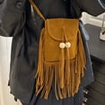 thumbnail image 5 of gcong Elegant Fringe Beaded Square Messenger Bag Versatile Crossbody Shoulder Handbag for Women Daily Use, 5 of 7
