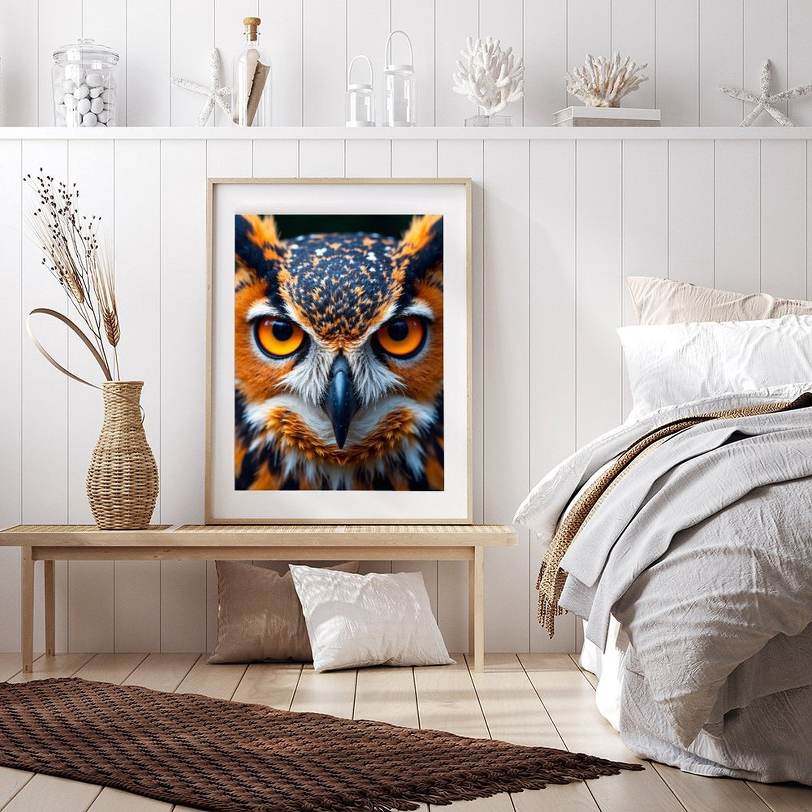 Diamond Art Kit for Adults, Majestic Owl Close Up Diamond Painting for Adults Beginners, DIY Diamond Art Painting Kits, 5D Diamond Painting Crafts for Home Decor 12x16 Frameless