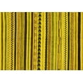 thumbnail image 1 of Ahgly Company Machine Washable Indoor Rectangle Abstract Yellow Modern Area Rugs, 7' x 10', 1 of 4