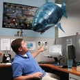 thumbnail image 4 of Flying Shark Balloon Remote Control Air Swimmers Inflatable Shark Fish Toy, Remote Control Shark, Gifts For Kids Adults, Indoor Family Party Game, 4 of 5