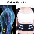 thumbnail image 2 of QJUHUNG Back Brace Flexible Adjustment Posture Corrector Comfortable Elasticity Enhances Athletic Performance Lumbar Support Pillow Red Xxl, 2 of 3