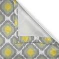 thumbnail image 5 of Ambesonne Ikat Grommet Curtain, Old Form Shapes Bundles, 50" x 108", Grey White Yellow, 5 of 6