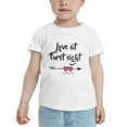 thumbnail image 2 of Love At First Sight Cute Toddler Tshirts for Boys Girls (White, Youth M), 2 of 5