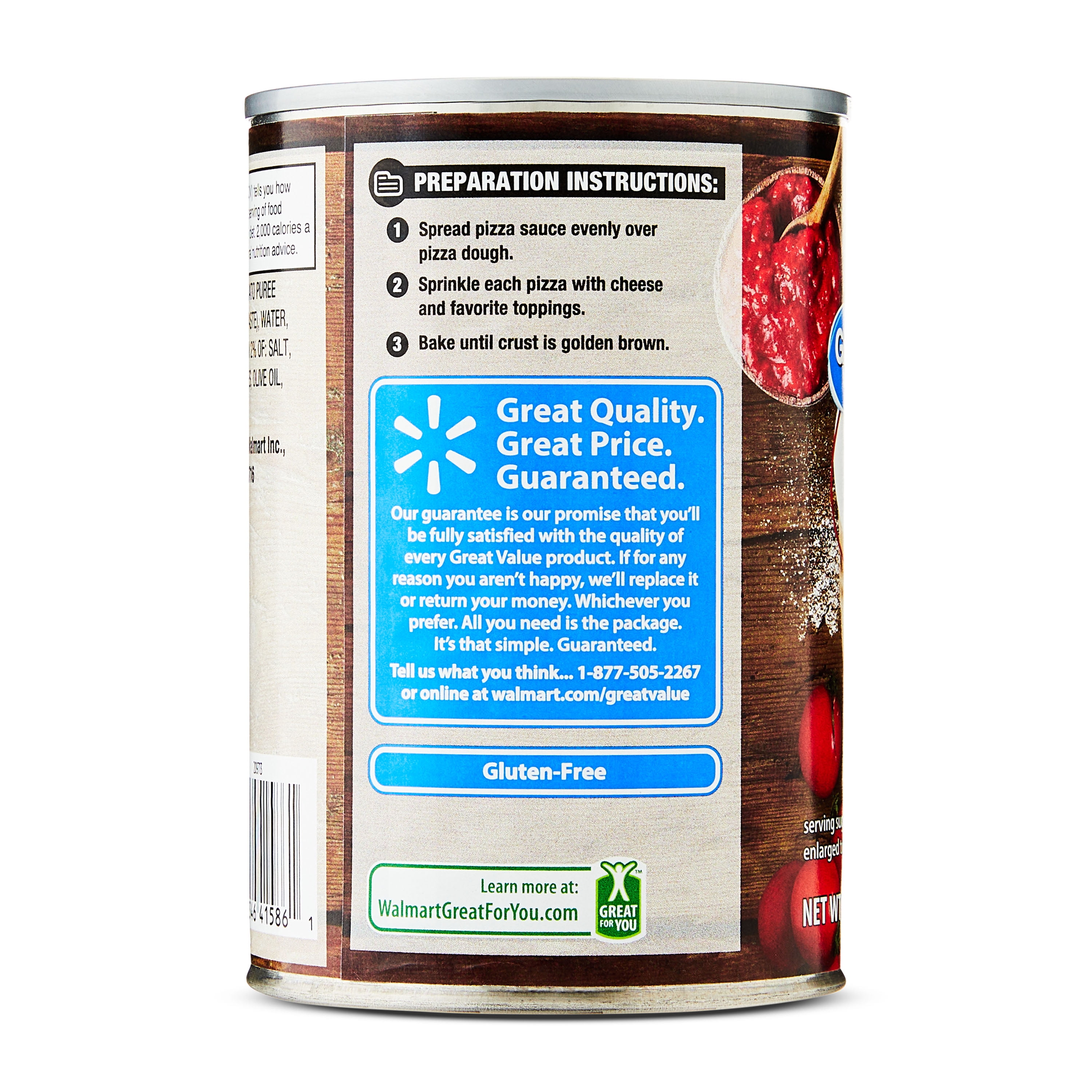 Great Value Pizza Sauce, 15 oz Can