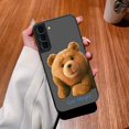 thumbnail image 3 of Matte Case for Samsung Galaxy S23 S22 S21 S20 S10 4G S9 S8 Plus ULTRA 5G LITE Case Funda Coque Shell Naughty T-Teddy Bear Couple, 3 of 5