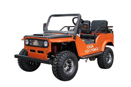 Vitacci Jeep GR-2 125cc 2-Seater Go-Kart from 12 to 99 Years, Black