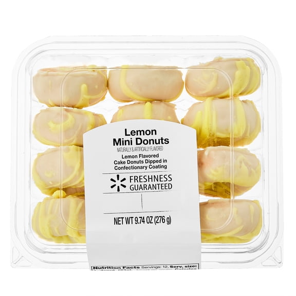 Freshness Guaranteed Lemon Mini Donuts, 9.74 oz, 12 Count