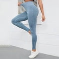 thumbnail image 6 of UngA Ribbed Leggings for Women Knit Yoga Legging Seamless High Waist Tummy Control Skinny Pant Scrunch Butt Lift Sport Workout Leggings Women Light Blue,S, 6 of 6