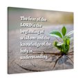 thumbnail image 1 of Scripture Walls Beginning Of Wisdom Proverbs 9:10 Bible Verse Canvas Christian Wall Art Ready to Hang Unframed, 1 of 8