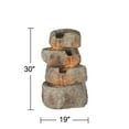 thumbnail image 5 of Glacial Rock Zen 30" High Large Rustic Indoor Outdoor Decor Faux Stone Floor Fountain with Light LED Waterfall, 5 of 6