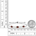 thumbnail image 5 of Gem Stone King 2.63 Ct Oval Red Garnet E-F Lab Grown Diamond 925 Sterling Silver Bracelet for Women, 5 of 5