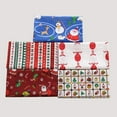 thumbnail image 4 of 2x 5 Piezas de Tela de Algodón con Tema Navideño Impreso para Costura DIY, Acolchados 2 piezas, 4 of 6