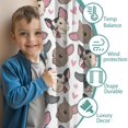 thumbnail image 3 of Blackout Kids Curtains,Bulldog Dog and Love Heart Childrens Insulated Curtains Set Of 2,Bedroom Essentials,Toddler Room Decor 42"x54"(106x137cm), 3 of 4