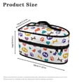 thumbnail image 6 of HELLHERO Love Pet Paw Print Travel Steamer Carrier Bag Large Size Polyester, Case Only, 6 of 6