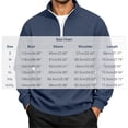 thumbnail image 7 of Aezemi Quarter Zip Sweatshirt for Men Pullover No Hood Long Sleeve Casual Soft Mock Neck Sweatshirt Fall Winter Workout Sports Outerwear Top L, 7 of 7
