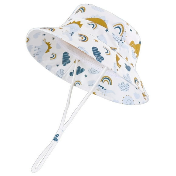 Sun Hat for Baby Lightweight Adjustable Wide Brim Upf 50+ Uv Protection Fishing Hat Infant Hats 6-12 Months Boys Girls Fashion
