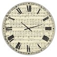 thumbnail image 1 of Designart 'Goodmorning Merry Sunshine Music Score' Large Cottage Wall Clock, 1 of 5