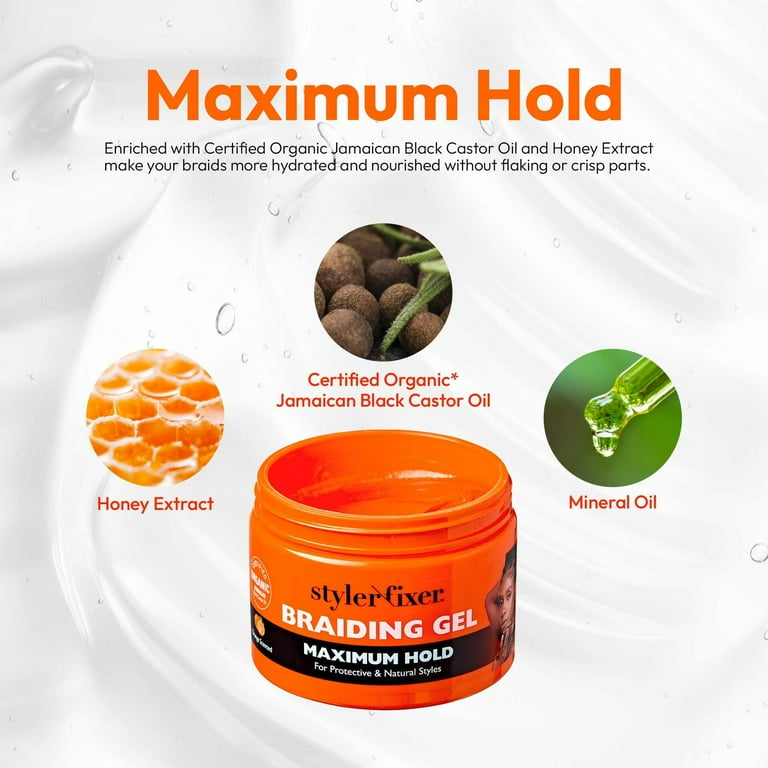 Red by Kiss Braiding Gel Maximum Hold Styler Fixer for Box Braids