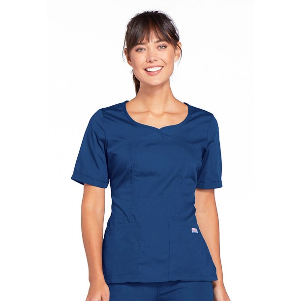 Cherokee Cherokee Workwear Scrubs Top for Women VNeck Plus Size 4746