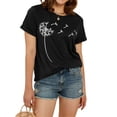 thumbnail image 4 of Dandelion Print Women's T Shirts Cute Graphic Tees Short Sleeve Summer Cotton Tops, 4 of 5