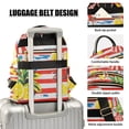 thumbnail image 3 of FORMRS Mini Backpack Purse for Women Quilted Travel Daypack Casual Shoulder Bag, Striped Lemon, 3 of 7