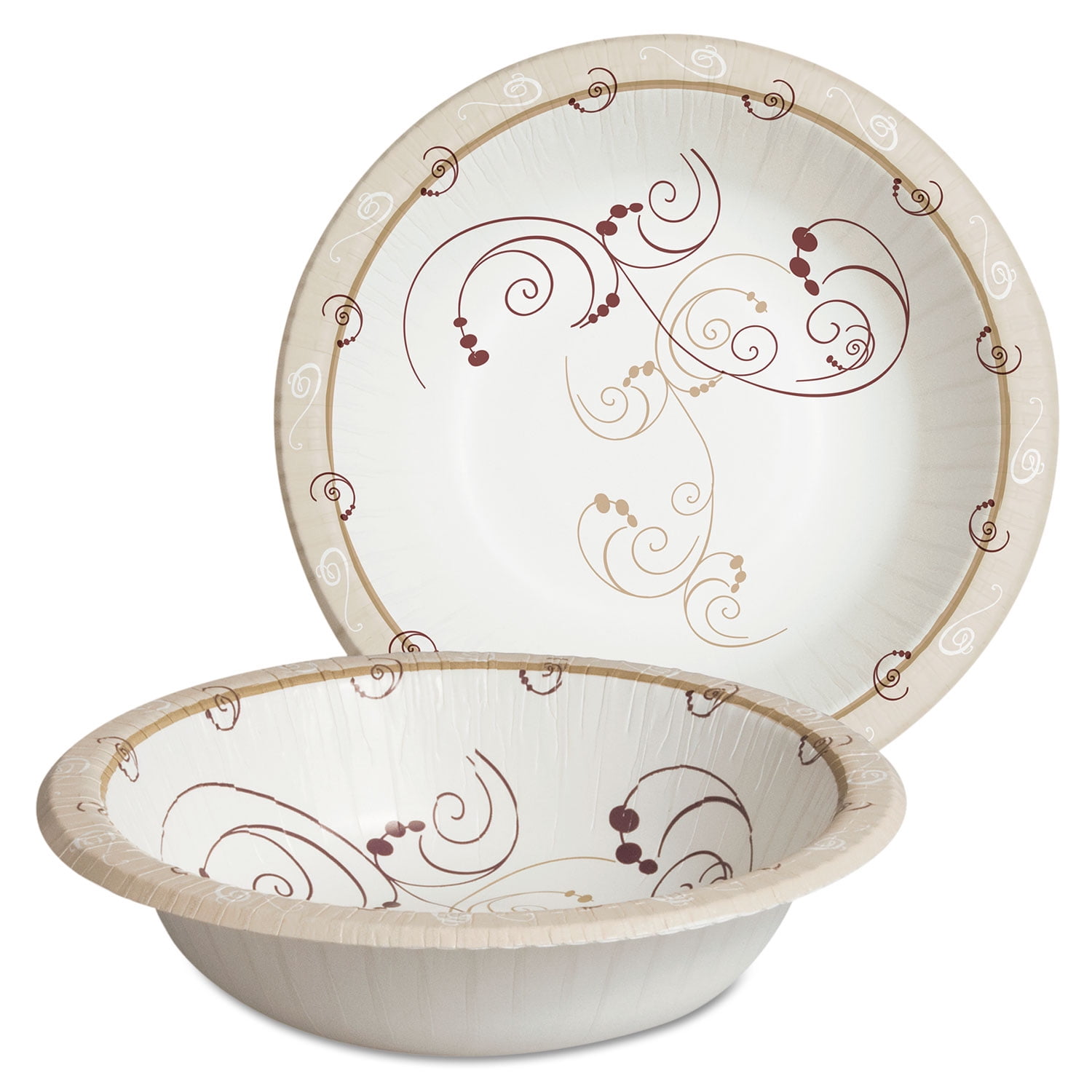 Solo Symphony Paper Dinnerware Heavyweight Bowl 12oz Tan 125/Pack HB12J8001PK