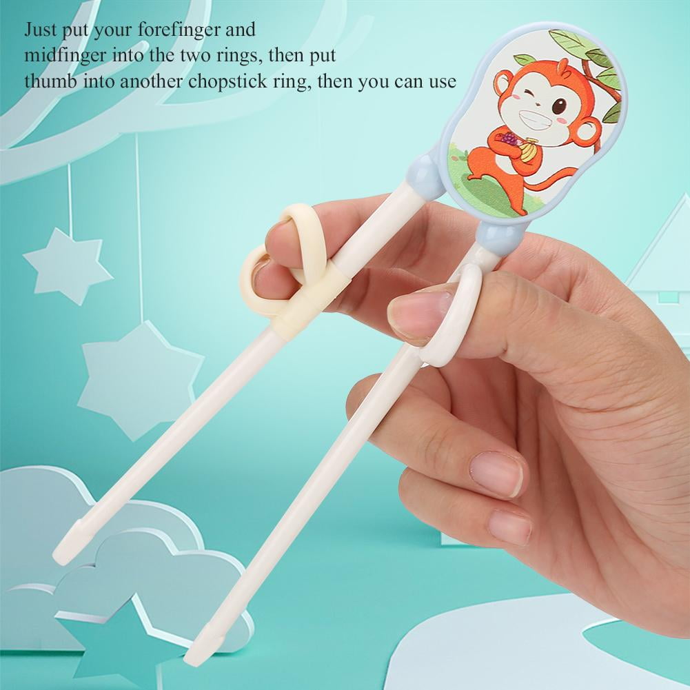 Tebru Baby Training Chopsticks Cartoon Kid Learning Correcting Using