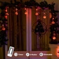 thumbnail image 3 of Luces de cortina YOLIGHT Wishing Ball, 200 LED, naranja, Halloween, 3 of 8