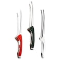 thumbnail image 2 of GOOHOCHY Pinzas para barbacoa de acero inoxidable de 3 piezas, resistentes, para ensaladas, pan, picnics y parrillas al aire libre., 2 of 8