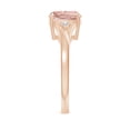 thumbnail image 6 of ANGARA Natural Split Shank Cushion 1.8 ct Morganite Solitaire Ring in 14K Rose Gold for Women | Birthday, Anniversary, Jewelry Gift for Women | Natural Morganite Ring, 6 of 13